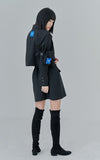 オージーオーディー(OZOD) CROP BLAZER_black