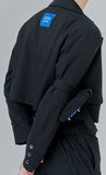 オージーオーディー(OZOD) CROP BLAZER_black
