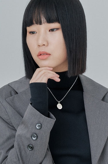 オージーオーディー(OZOD) CROP BLAZER_gray