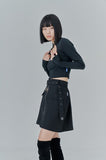 オージーオーディー(OZOD) SQUARE NECK TOP_black