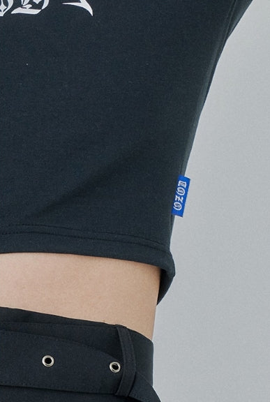 オージーオーディー(OZOD) SQUARE NECK TOP_black