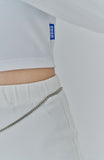 オージーオーディー(OZOD) SQUARE NECK TOP_white