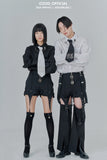 オージーオーディー(OZOD) CHAIN BIG SHIRTS_black