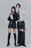 オージーオーディー(OZOD) CHAIN BIG SHIRTS_black