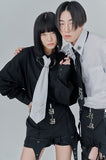 オージーオーディー(OZOD) CHAIN BIG SHIRTS_black