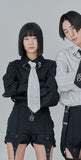 オージーオーディー(OZOD) CHAIN BIG SHIRTS_black