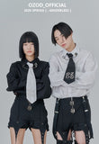 オージーオーディー(OZOD) CHAIN BIG SHIRTS_black