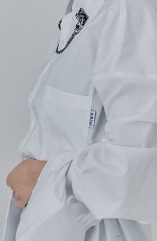 オージーオーディー(OZOD) CHAIN BIG SHIRTS_white