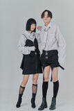 オージーオーディー(OZOD) CHAIN BIG SHIRTS_white