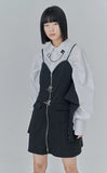 オージーオーディー(OZOD) CHAIN BIG SHIRTS_white