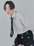 オージーオーディー(OZOD) CHAIN BIG SHIRTS_white