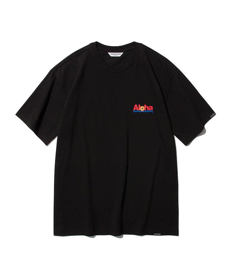 セイントペイン(SAINTPAIN) SP ALOHA LOGO TEE-BLACK