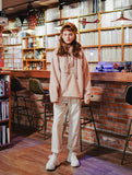 ダブルユーブイプロジェクト(WV PROJECT) NC BOUCLE ANORAK HOODIE PEACH MJHD7363