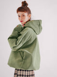 ダブルユーブイプロジェクト(WV PROJECT) NC BOUCLE ANORAK HOODIE OLIVE MJHD7363