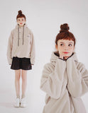 ダブルユーブイプロジェクト(WV PROJECT) NC BOUCLE ANORAK HOODIE LIGHT BEIGE MJHD7363