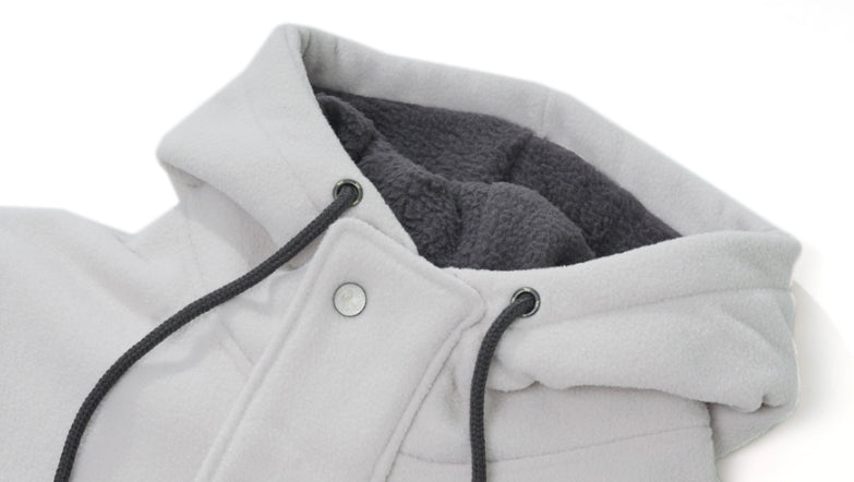 ダブルユーブイプロジェクト(WV PROJECT) NC BOUCLE ANORAK HOODIE LIGHT BEIGE MJHD7363