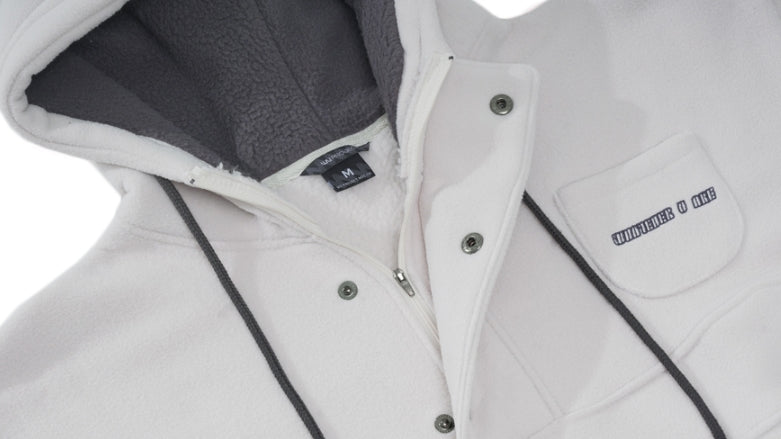 ダブルユーブイプロジェクト(WV PROJECT) NC BOUCLE ANORAK HOODIE LIGHT BEIGE MJHD7363