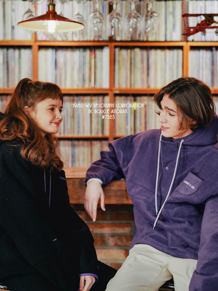 ダブルユーブイプロジェクト(WV PROJECT) NC BOUCLE ANORAK HOODIE VIOLET MJHD7363