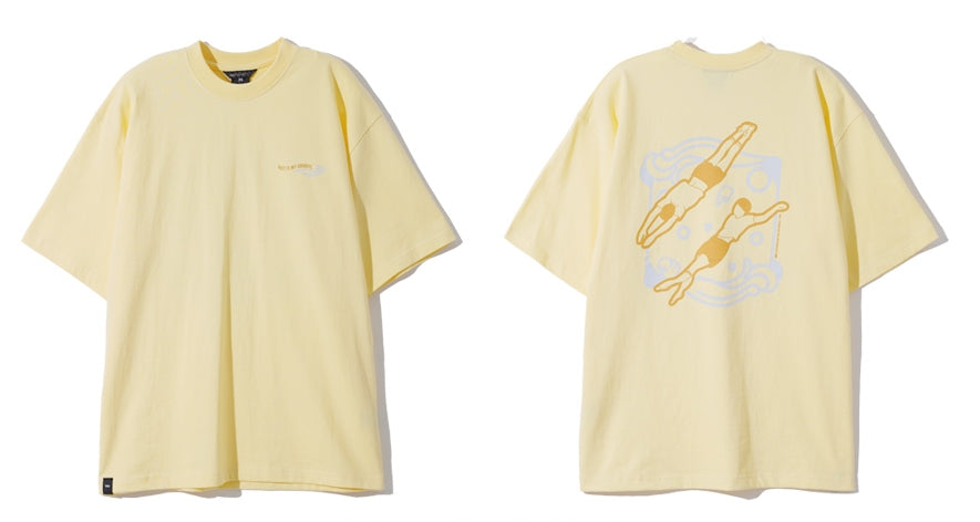 ダブルユーブイプロジェクト(WV PROJECT) Rest Short Sleeve T-shirt Light Yellow SYST7387