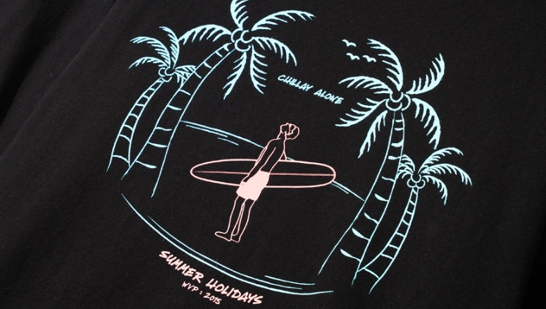 ダブルユーブイプロジェクト(WV PROJECT) HOLYDAYS SHORT SLEEVE T-SHIRT BLACK MJST7376