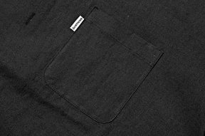 セイントペイン(SAINTPAIN) SP LINEN OPEN COLLAR SHIRTS-BLACK