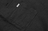 セイントペイン(SAINTPAIN) SP LINEN OPEN COLLAR SHIRTS-BLACK