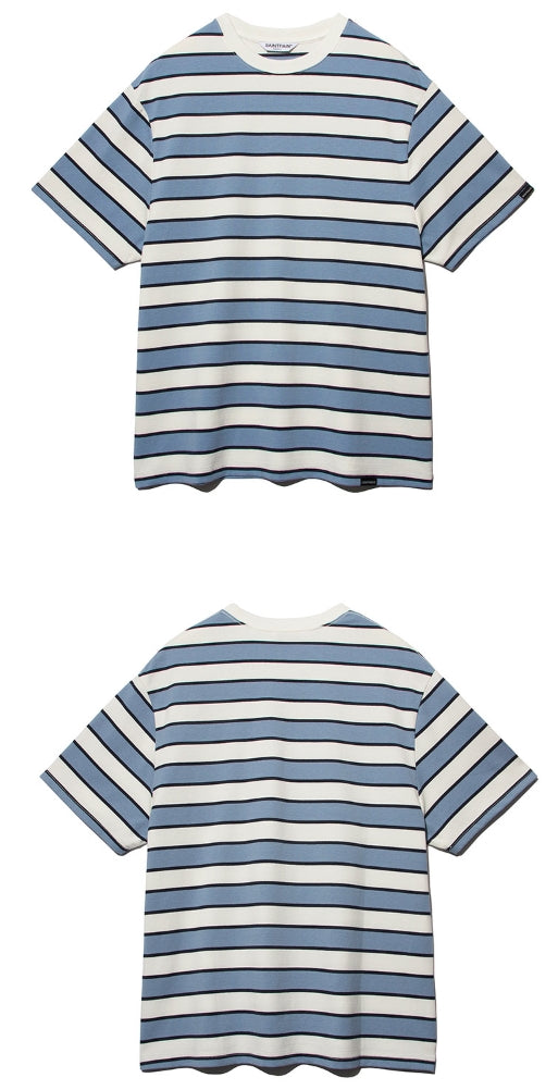 セイントペイン(SAINTPAIN) SP DOUBLE STRIPE TEE-BLUE