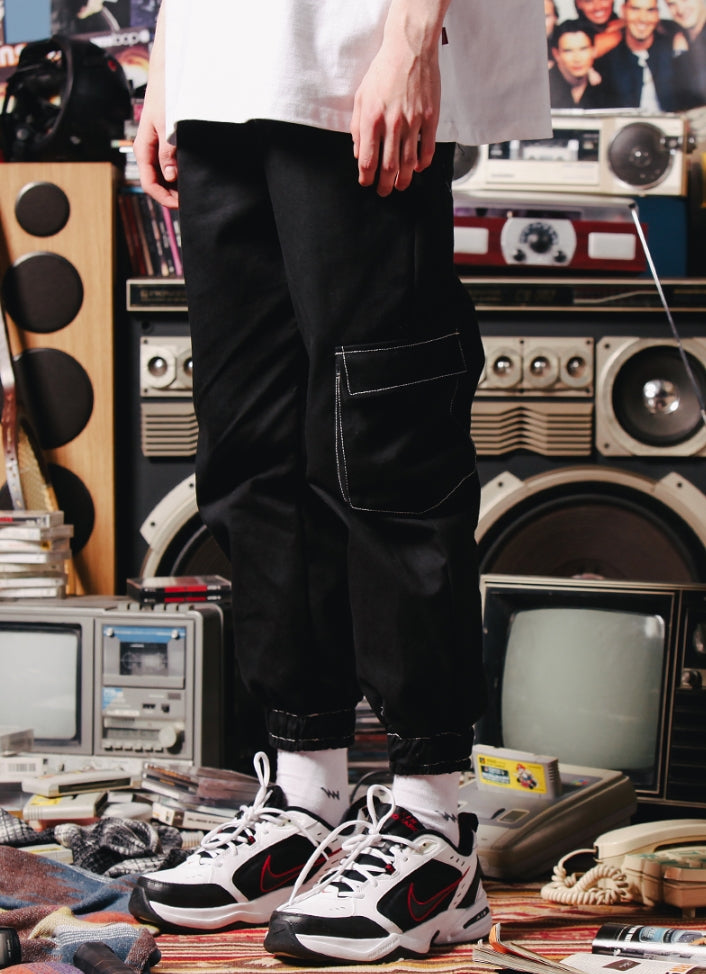 ダブルユーブイプロジェクト(WV PROJECT) Jake cargo jogger pants Black JJLP7269