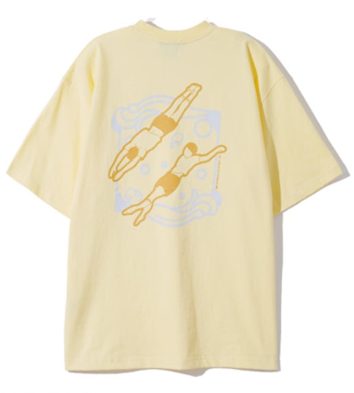 ダブルユーブイプロジェクト(WV PROJECT) Rest Short Sleeve T-shirt Light Yellow SYST7387