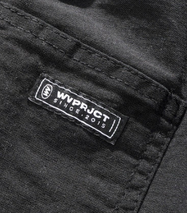 ダブルユーブイプロジェクト(WV PROJECT) HOLLOW BANDING COOL CROPPANTS BLACK CJLP7378