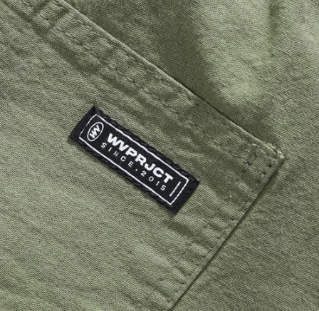 ダブルユーブイプロジェクト(WV PROJECT) HOLLOW BANDING COOL CROPPANTS KHAKI CJLP7378
