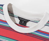 ダブルユーブイプロジェクト(WV PROJECT) NOISY STRIPE SHORT SLEEVE T-SHIRT IVORY MJST7382