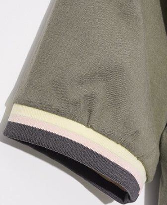 ダブルユーブイプロジェクト(WV PROJECT) POTATO CHIPS SHORT SLEEVE KHAKI JJST7397