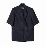 MMIC(エムエムアイシー) LINEN BLOCK BLAZER