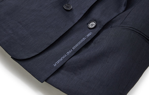 MMIC(エムエムアイシー) LINEN BLOCK BLAZER