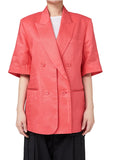 MMIC(エムエムアイシー) LINEN BLOCK BLAZER