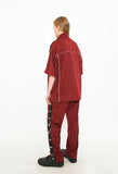 オーワイ(OY) HALF TRACK JACKET-BURGUNDY