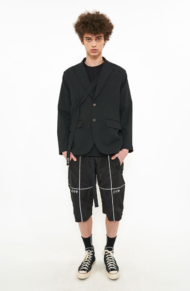 オーワイ(OY) STRAP BLAZER-BLACK