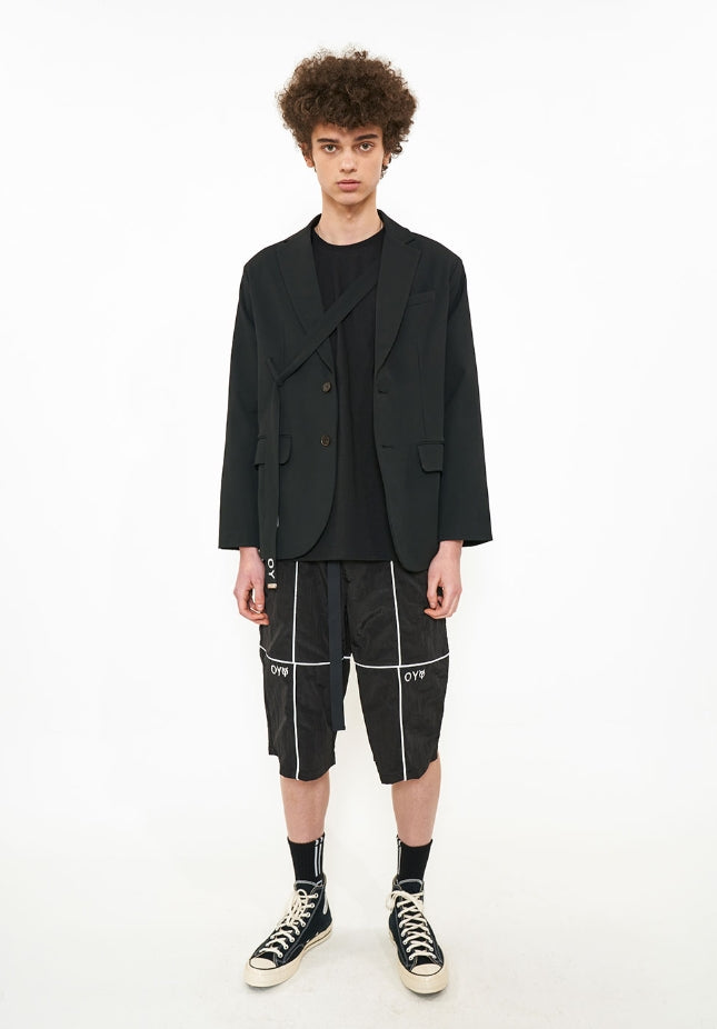 オーワイ(OY) STRAP BLAZER-BLACK