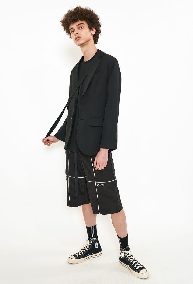 オーワイ(OY) STRAP BLAZER-BLACK
