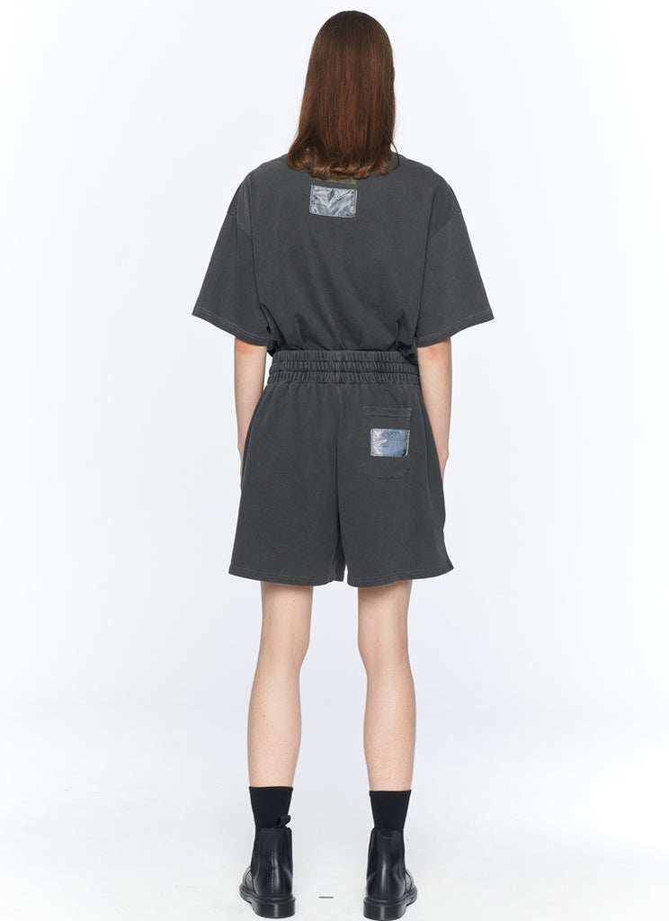 オベルー(OVERR) 20SU PIGMENT CHARCOAL SHORTS