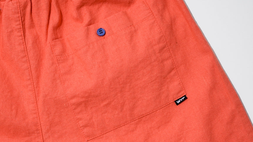 ダブルユーブイプロジェクト(WV PROJECT) Fred Banding Shorts Red Orange CJSP7394