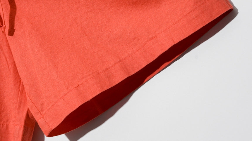 ダブルユーブイプロジェクト(WV PROJECT) Fred Banding Shorts Red Orange CJSP7394