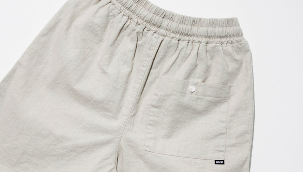 ダブルユーブイプロジェクト(WV PROJECT) Fred Banding Shorts Beige CJSP7394