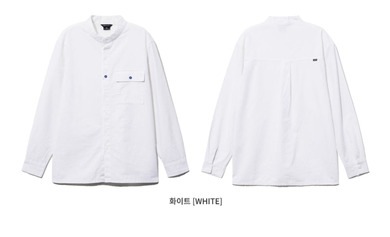 ダブルユーブイプロジェクト(WV PROJECT) Fred Henryneck Shirts White CJLS7395
