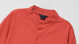 ダブルユーブイプロジェクト(WV PROJECT) Fred Henryneck Shirts Red Orange CJLS7395