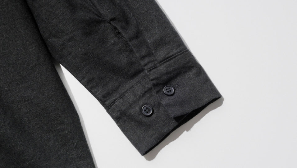 ダブルユーブイプロジェクト(WV PROJECT) Fred Henryneck Shirts Black CJLS7395