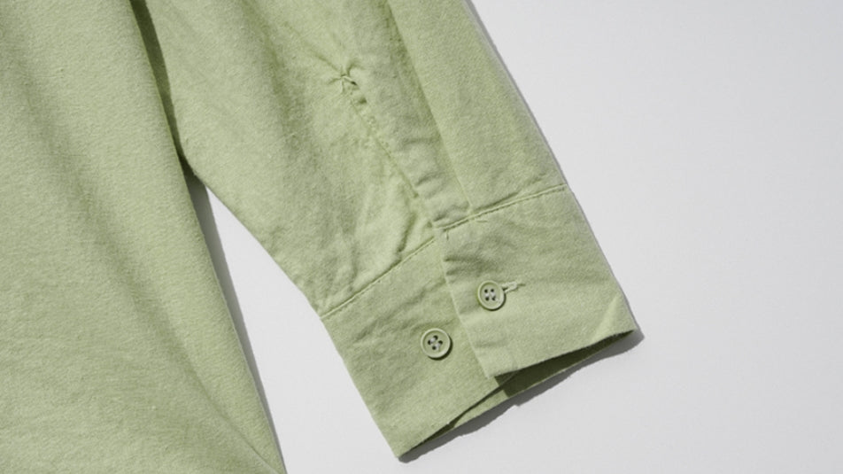 ダブルユーブイプロジェクト(WV PROJECT) Fred Henryneck Shirts Avocado CJLS7395