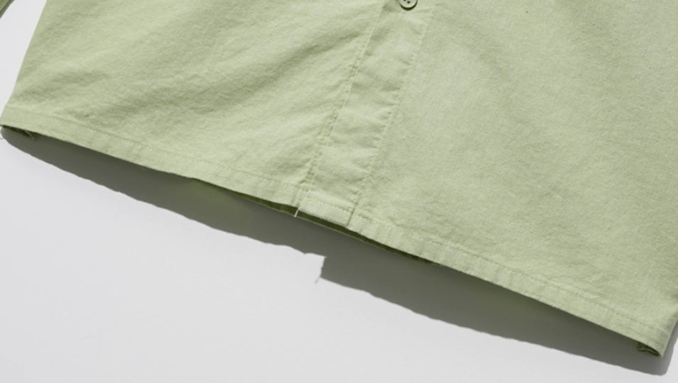 ダブルユーブイプロジェクト(WV PROJECT) Fred Henryneck Shirts Avocado CJLS7395