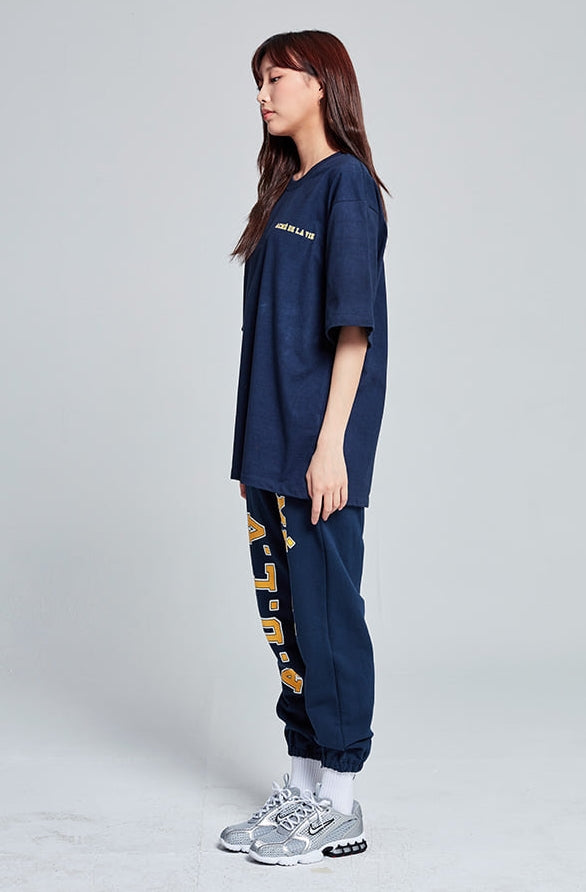 アクメドラビ(acme' de la vie)  OLD SCHOOL PANTS FOR WOMEN NAVY